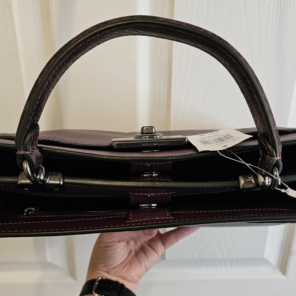 Coach NWT Boysenberry Lane Carryall Satchel - Picture 6 of 16